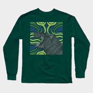 Modern Hippo Long Sleeve T-Shirt